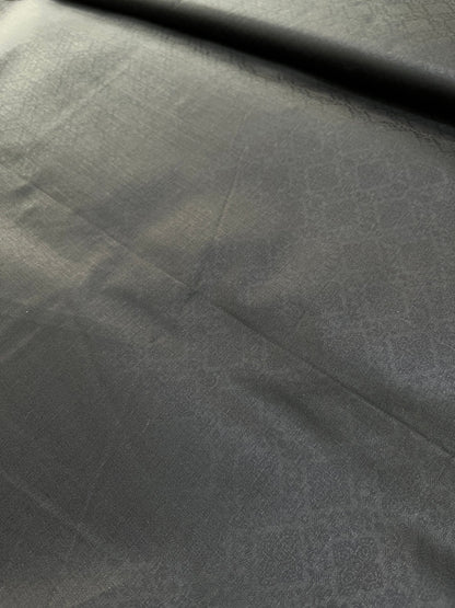 Premium Black Addi/Paper Cotton Geometric Jacquard Kurta Fabric – 58" Wide, Superior Stitching Quality - Poshak Fabrics