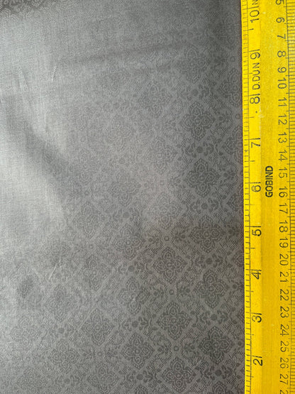 Premium Brown Addi/Paper Cotton Jacquard Print Kurta Fabric – 58” Width for Crisp Tailoring - Poshak Fabrics