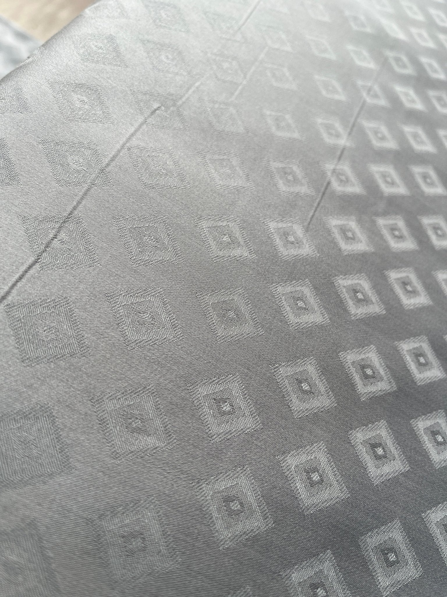 Premium Grey Cotton Jacquard Print Fabric – 58" Wide | Ideal for Well - Stitched Shirts & Kurtas - Poshak Fabrics