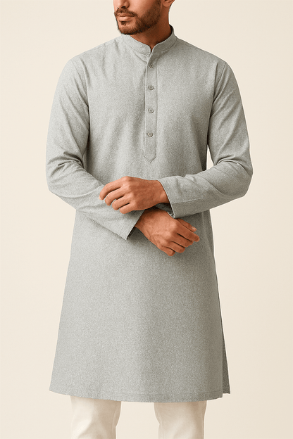 Premium Light Green Floral Jacquard Addi/Paper Cotton Kurta Fabric – Ultra - Thin & Breathable, 58" Wide - Poshak Fabrics