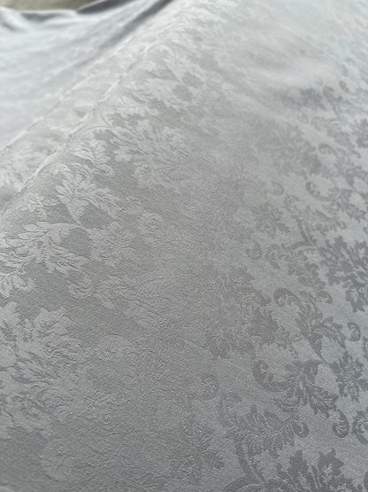 Premium Light Grey Stretchable Lycra Print Fabric – 58" Wide | Perfect for Well - Stitched Shirts & Kurtas - Poshak Fabrics