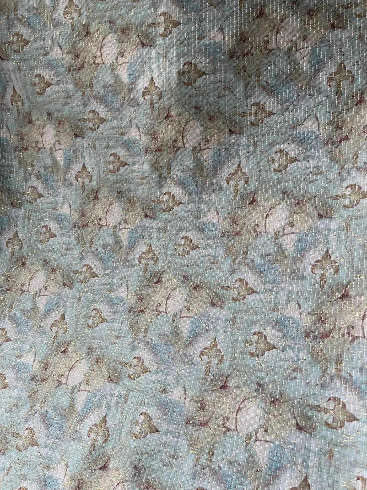 men's fabrics premium-light-olive-green-cream-mix-cotton-sequin-print-kurta-fabric-36-width-for-impeccable-tailoringcotton-mix-sequence-shirting-4505133 - Poshak Fabrics