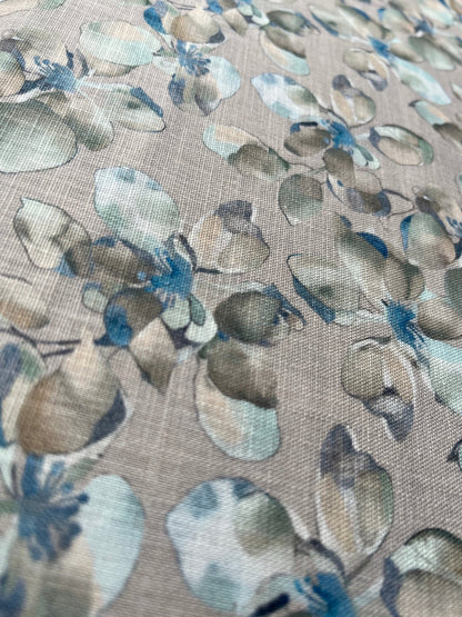 Premium Linen Cotton Floral Print Fabric in Skin Colour – 58" Wide | Perfect for Well - Stitched Shirts & Kurtas - Poshak Fabrics