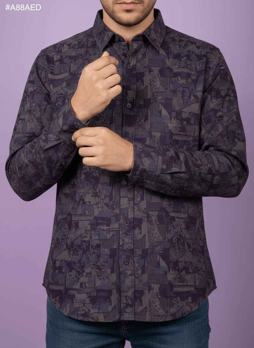 Premium Mohan Lusture Venture Printed Shirting Fabric – 36” (Purple, Pink, Sky Blue, Black, Maroon)