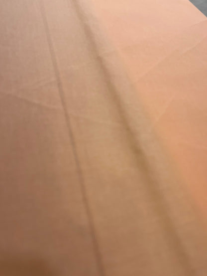 Premium Peach Addi/Paper Cotton Kurta Fabric – Ultra - Thin & Breathable, 58" Wide - Poshak Fabrics