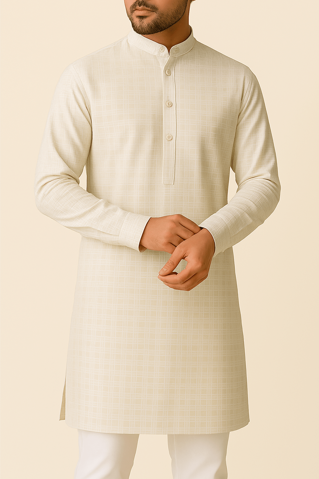 Premium Satin Cotton Print Fabric – 58" Wide, Ideal for Tailored Shirts & Kurtas - Poshak Fabrics