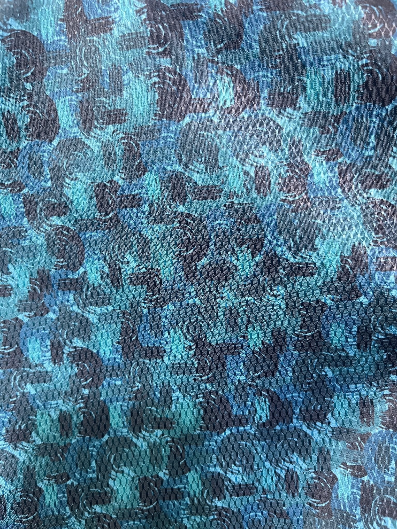 Premium Sea Green Abstract Mix - Cotton Dobby Print Shirt Fabric – 36” Width for Fine Stitching - Poshak Fabrics