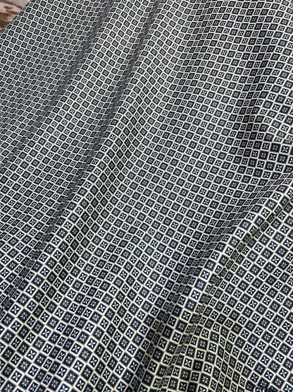 Premium Sea Green Geometric Digital Print Mix - Cotton Fabric – 36” Width, Perfect for Custom Shirts - Poshak Fabrics