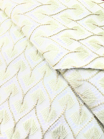 Premium Wrinkle-Free W-Design Jacquard Fabric – Super Silky & Regal for Kurta and Sherwani