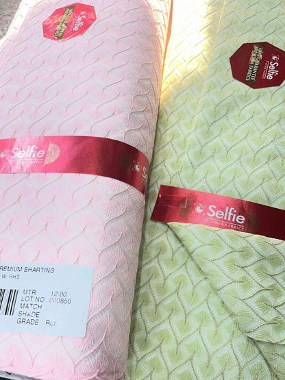 Premium Wrinkle-Free W-Design Jacquard Fabric – Super Silky & Regal for Kurta and Sherwani