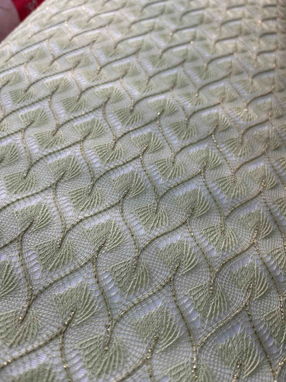 Premium Wrinkle-Free W-Design Jacquard Fabric – Super Silky & Regal for Kurta and Sherwani