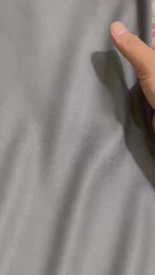 Sambodhi Orion TR Charcoal Grey Stretchable Suiting Fabric