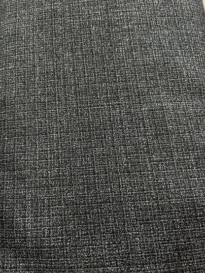 Sambodhi Cactus Dark Grey Linen Feel Checkered Suiting Fabric (58” Wide) – Premium Comfort for Trousers & Suits - Poshak Fabrics