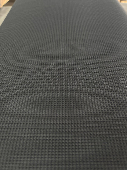 Sambodhi Fusion Dark Grey Small Textured Suiting Fabric (58” Wide) – Premium Tailoring Comfort for Trousers & Suits - Poshak Fabrics