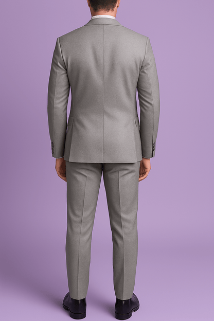 Sambodhi Orion TR Light Grey Stretchable Suiting Fabric – 58" Soft, Semi Thick & Breathable for 2 - Piece & 3 - Piece Suits - Poshak Fabrics