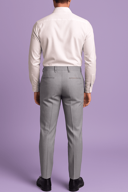 Sambodhi Orion TR Stretchable Premium Light Grey Trouser Fabric – 58" Soft, Breathable & Durable for Perfectly Tailored Trousers - Poshak Fabrics