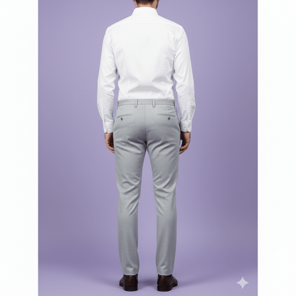 Sambodhi Orion TR Stretchable Premium Pale Blue - Grey Trouser Fabric – 58" Soft, Breathable & Durable for Perfectly Tailored Trousers (Copy) - Poshak Fabrics