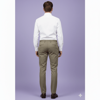 Sambodhi Orion TR Stretchable Premium Taupe Grey Trouser Fabric – 58" Soft, Breathable & Durable for Perfectly Tailored Trousers - Poshak Fabrics