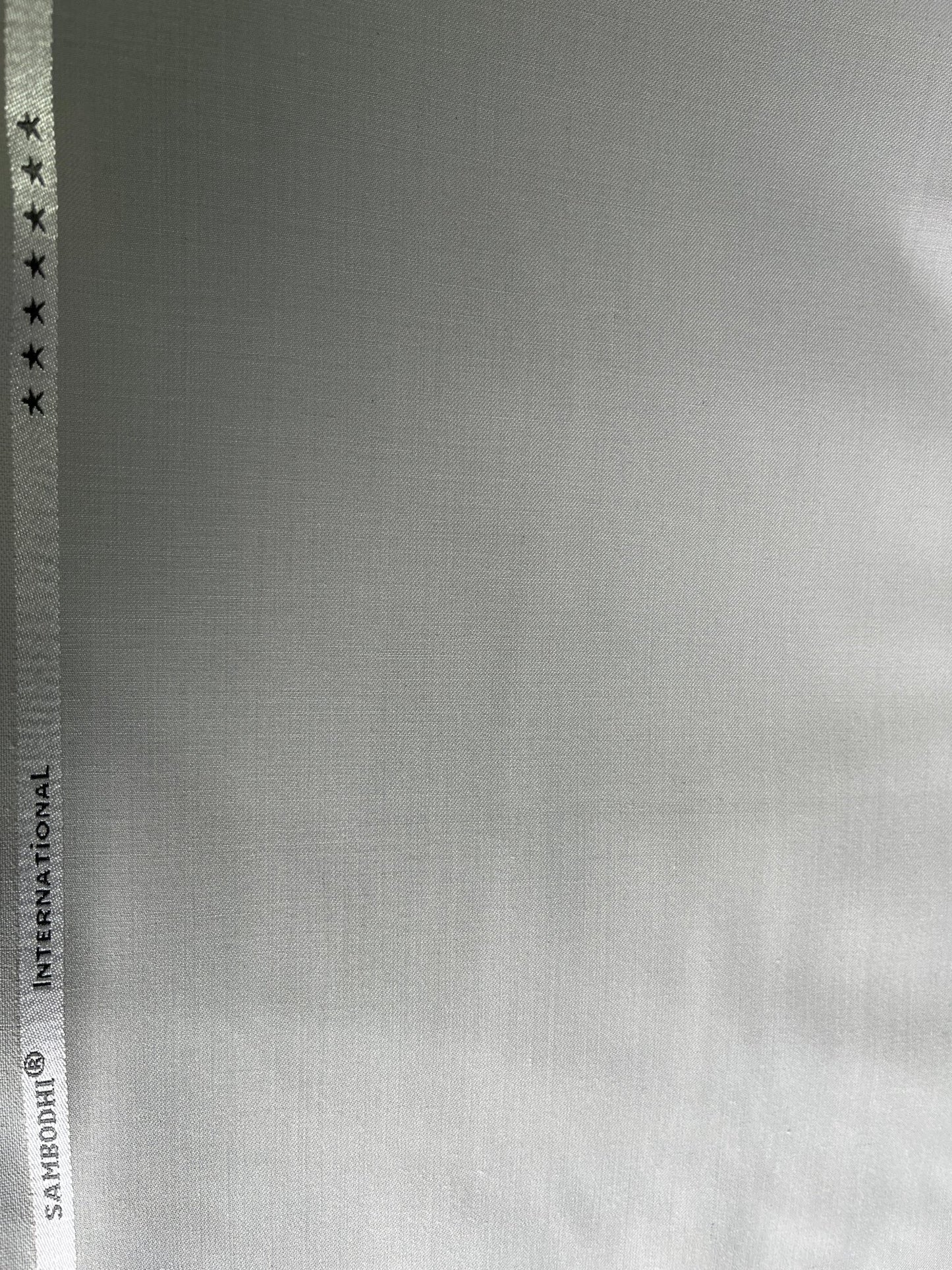 Sambodhi Premium Light Grey Suiting Fabric – Ultra - Soft, Lightweight & Breathable (58" Wide) - Poshak Fabrics