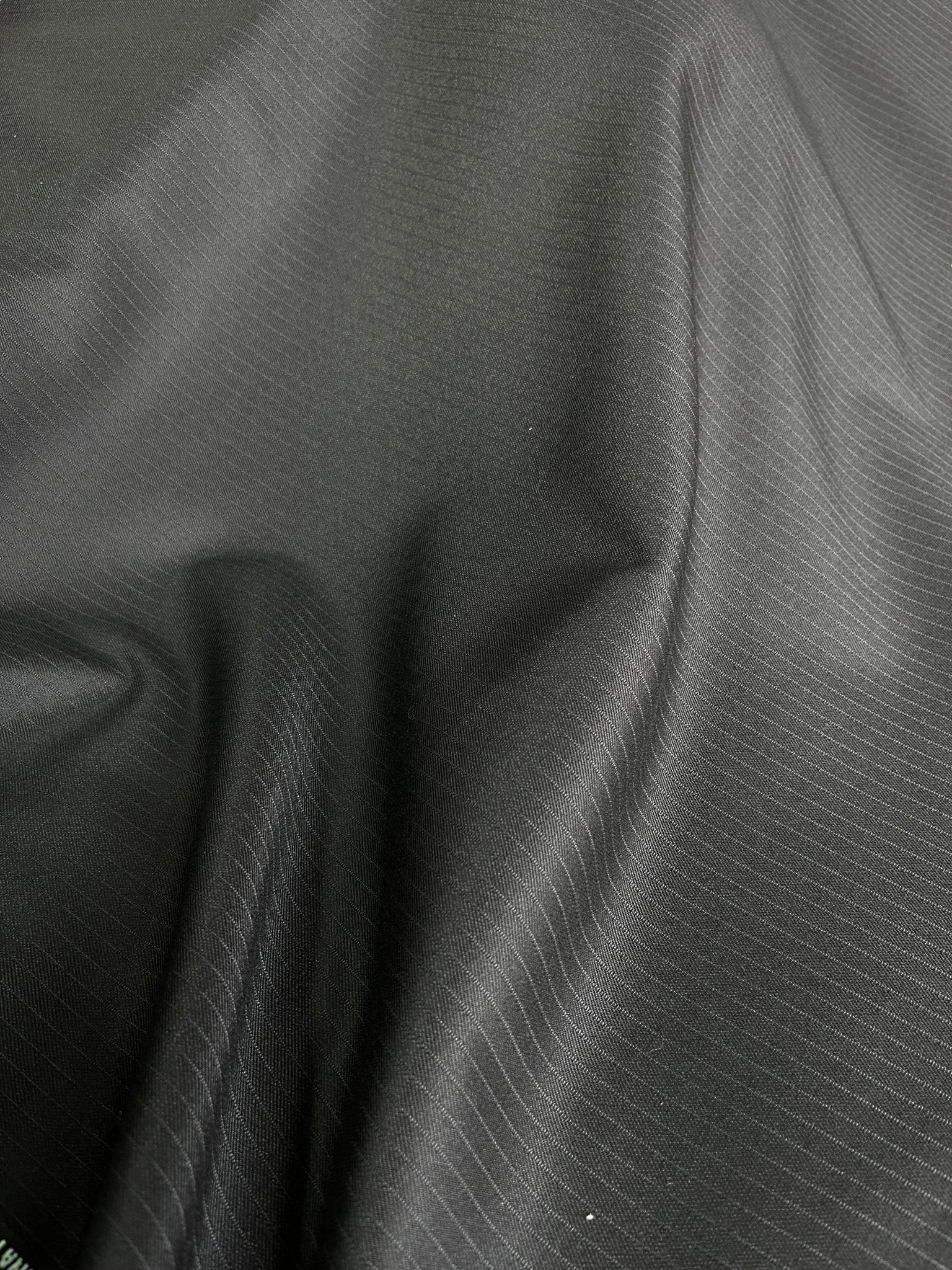 Sambodhi Premium Striped Black Suiting Fabric – Lightweight, Stretchable & Ultra - Soft (58" Wide) - Poshak Fabrics