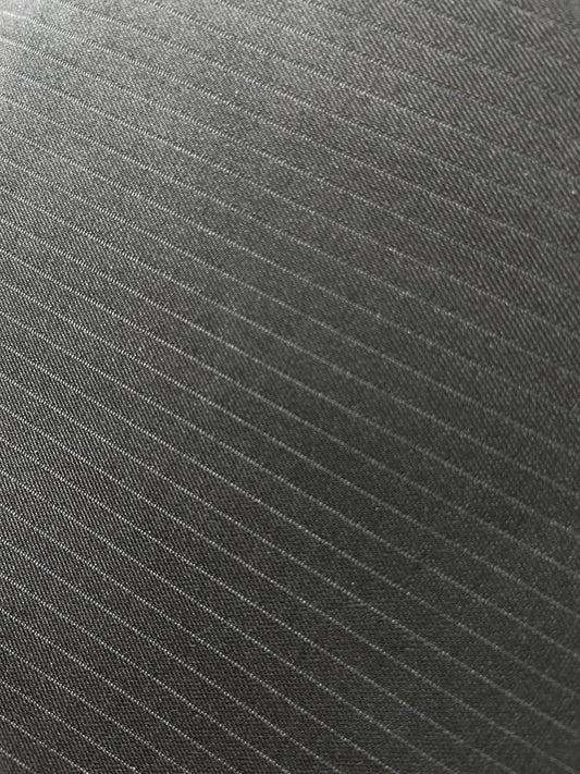 Sambodhi Premium Striped Black Suiting Fabric – Lightweight, Stretchable & Ultra - Soft (58" Wide) - Poshak Fabrics