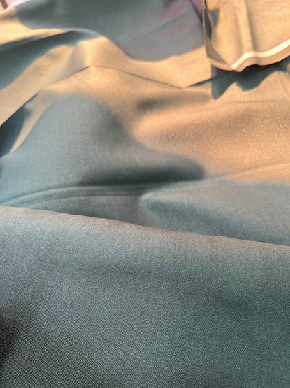 Sambodhi Raja Sahab Premium Dark Green Suiting Fabric – Luxury Soft, Lustrous Feel for Impeccably Tailored Formalwear