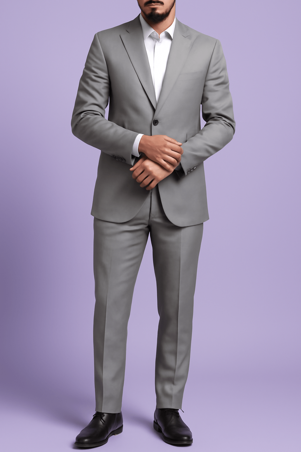 Sambodhi U.K Burberry Light Grey Suitings – Premium Lightweight Fabric for Suits & Formal Pants - Poshak Fabrics