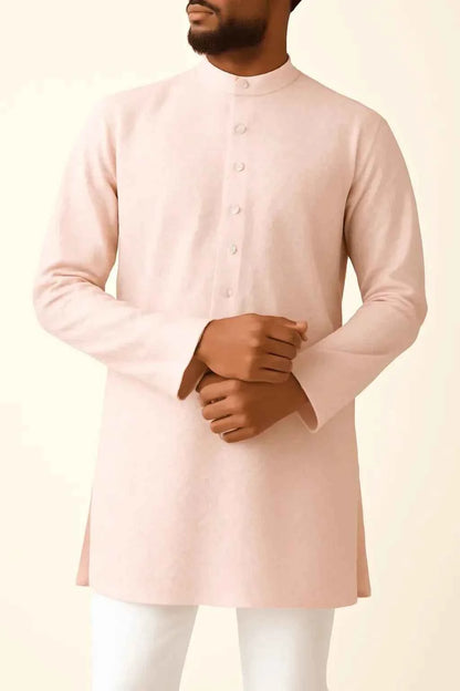 Shiny Synthetic-Mix Partywear Fabric – 36" Width – Available in Sky Blue, Pink, Peach, Light Green & Beige