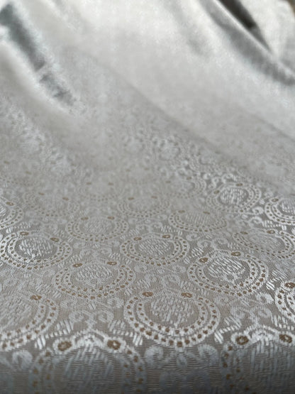 Shiny Synthetic - Mix Partywear Fabric – 36" Width – Available in Sky Blue, Pink, Peach, Light Green & Beige - Poshak Fabrics