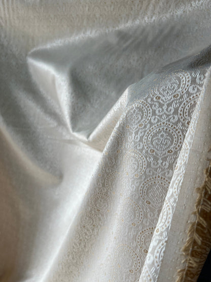 Shiny Synthetic - Mix Partywear Fabric – 36" Width – Available in Sky Blue, Pink, Peach, Light Green & Beige - Poshak Fabrics