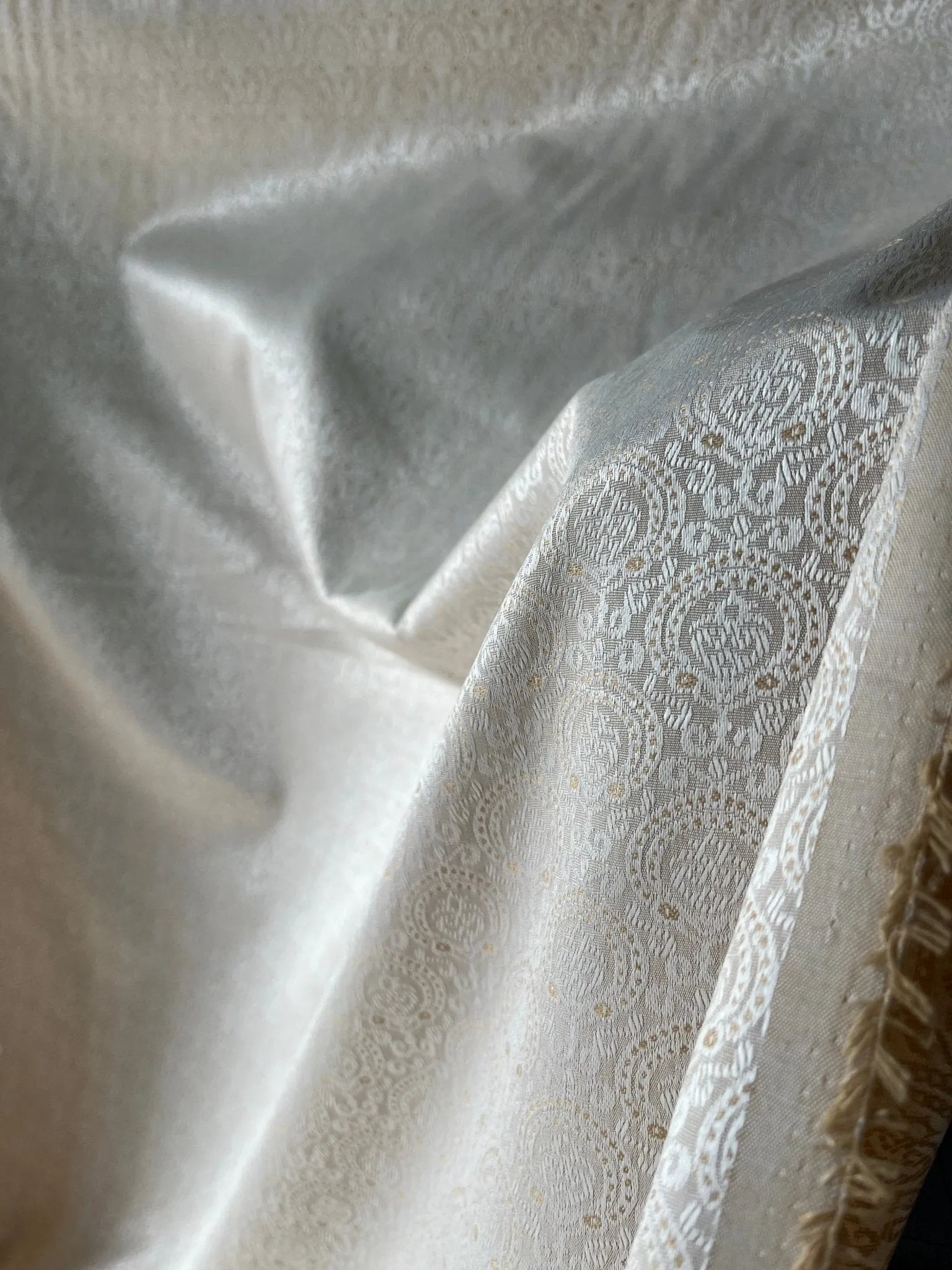 Shiny Synthetic - Mix Partywear Fabric – 36" Width – Available in Sky Blue, Pink, Peach, Light Green & Beige - Poshak Fabrics