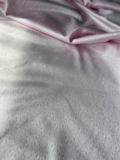 Shiny Synthetic - Mix Partywear Fabric – 36" Width – Available in Sky Blue, Pink, Peach, Light Green & Beige - Poshak Fabrics