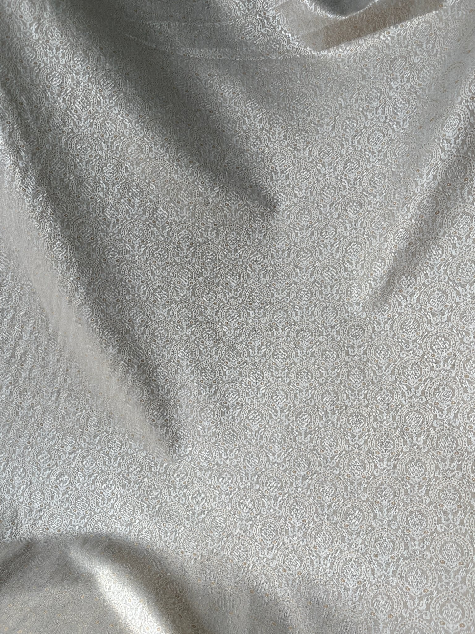 Shiny Synthetic - Mix Partywear Fabric – 36" Width – Available in Sky Blue, Pink, Peach, Light Green & Beige - Poshak Fabrics