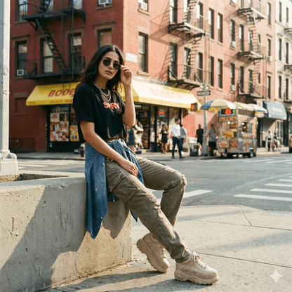 SPRY by Poshak Women’s Black Crop Top – Bold Logo, 180 GSM DTF Printed