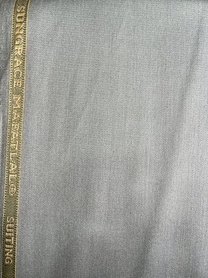 Sungrace Mafatlal Light Green Lycra Mix Trouser Fabric – Semi - Thick, Stretchable, Breathable & Soft (58" Wide) - Poshak Fabrics