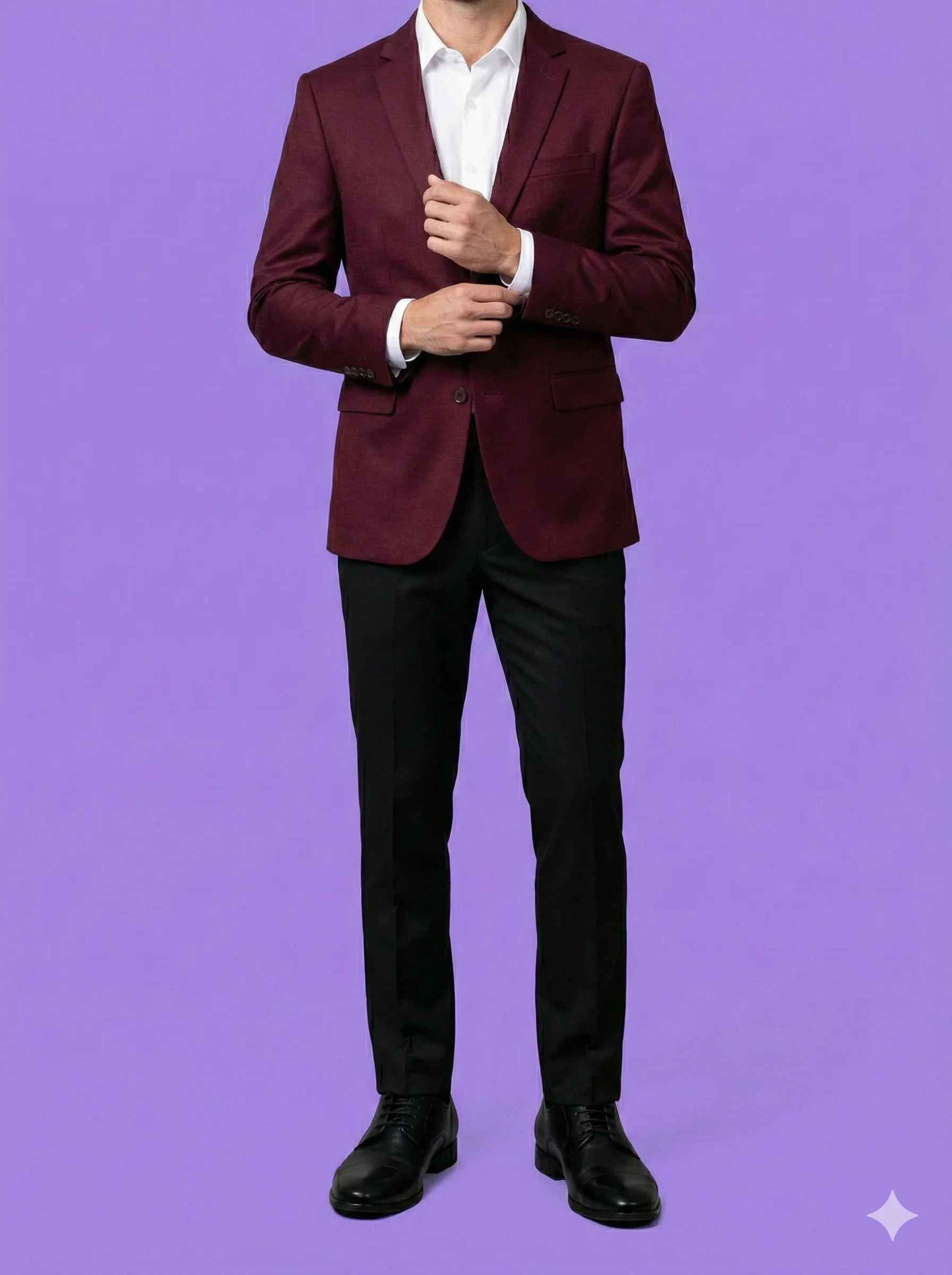 Sambodhi Raja Sahab Premium Maroon Suiting Fabric – Luxury Soft, Lustrous Feel for Impeccably Tailored Formalwear