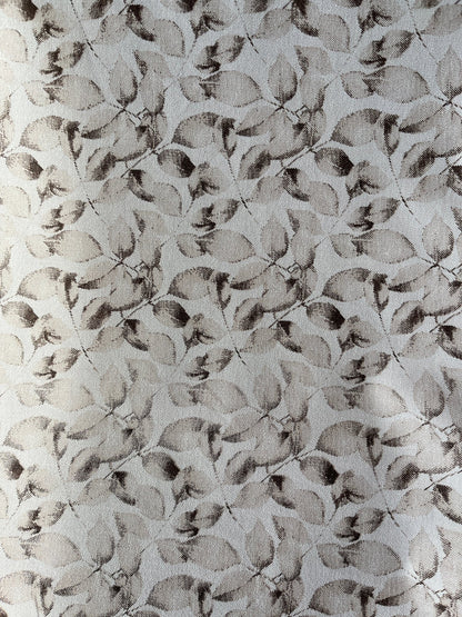 Warm Beige Leaf Print Cotton - Mix Fabric – 36" Width – Premium Soft Finish - Poshak Fabrics