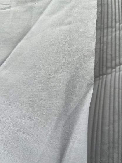 Weekdays Zapata High Quality Cotton White Fabric – 36" Soft, Buttery Smooth & Breathable, Perfect for Pajamas & Salwars - Poshak Fabrics