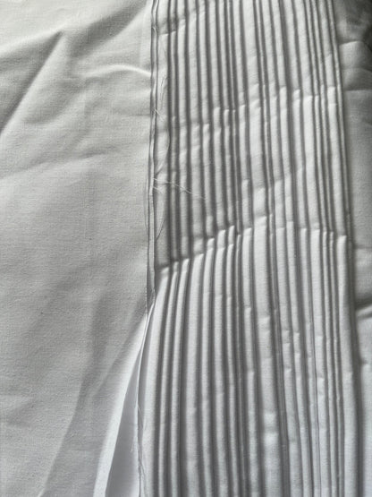 Weekdays Zapata High Quality Cotton White Fabric – 36" Soft, Buttery Smooth & Breathable, Perfect for Pajamas & Salwars - Poshak Fabrics