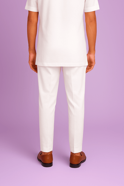 Weekdays Zapata High Quality Cotton White Fabric – 36" Soft, Buttery Smooth & Breathable, Perfect for Pajamas & Salwars - Poshak Fabrics
